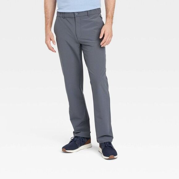 Goodfellow & Co - Men's Relaxed Travel Trousers - Goodfellow & Co Gr Gray - Picture 1 of 3